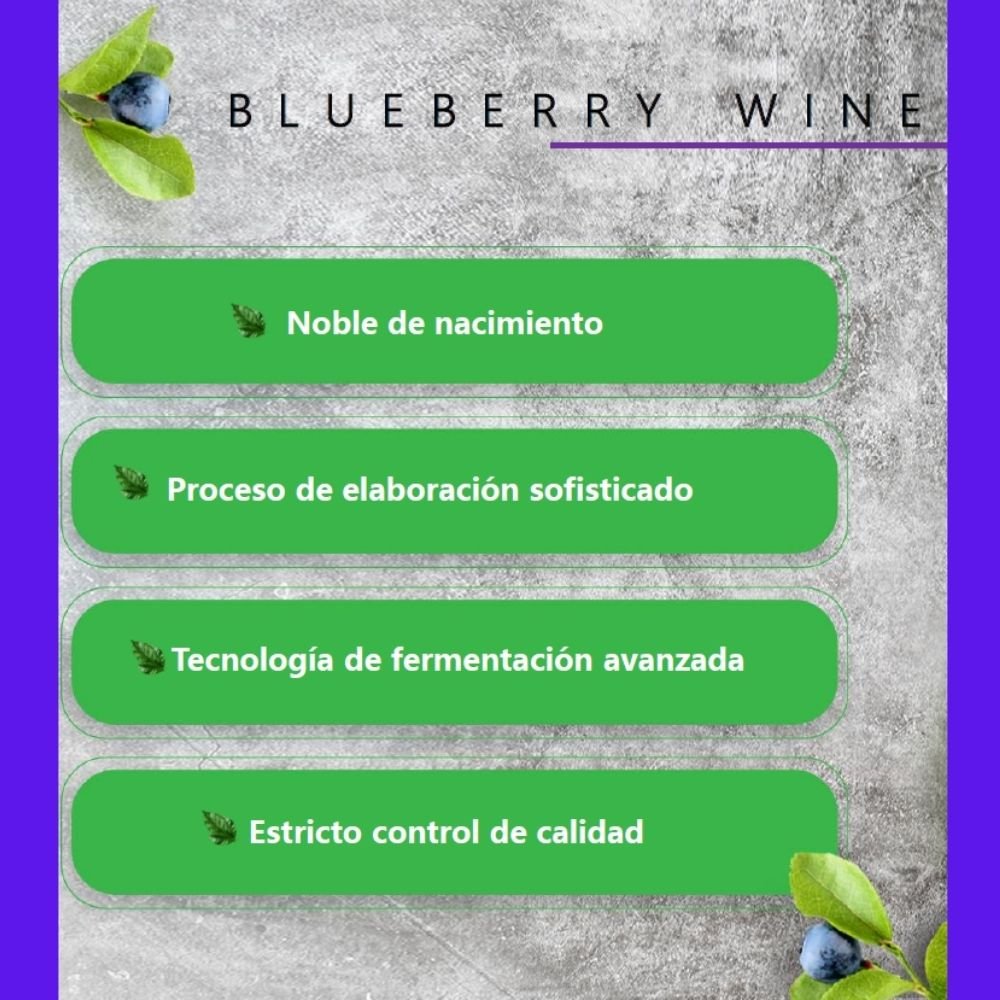 Vino de Arándanos Características
